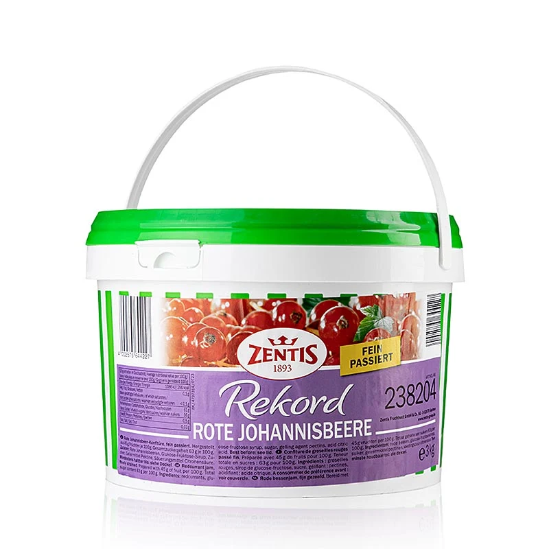 Rote Johannisbeerkonfitüre, extra, 3 kg