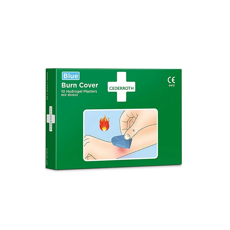 Cederroth - Burn Cover, Hydrogelpflaster, 74x45mm, 10 Stück (901903), 1 St