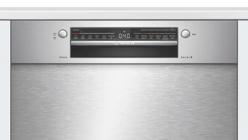Bosch Series 4 60cm Under Bench Dishwasher Stainless Steel