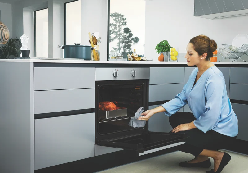 Chef 60cm Electric Oven Stainless Steel with 10amp Plug