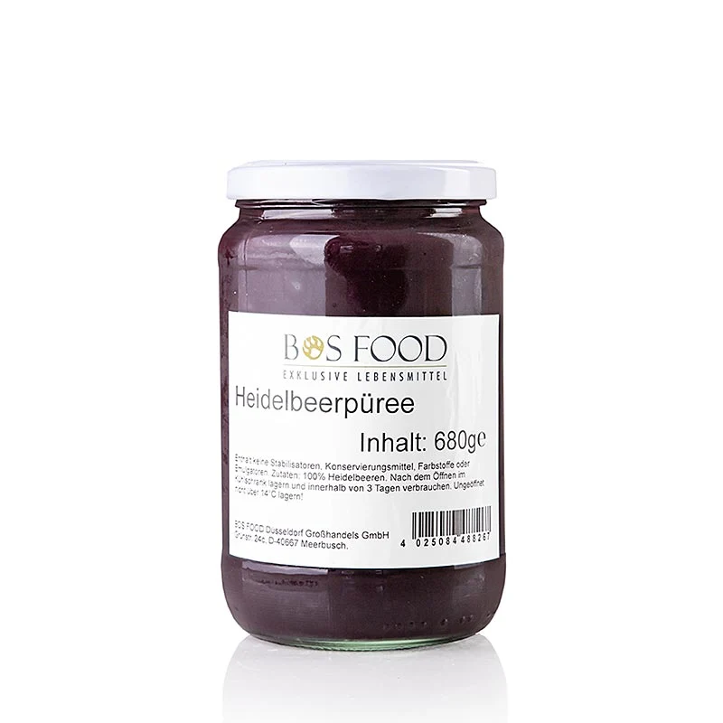 Püree/Mark - Heidelbeere (Blaubeere), fein passiert, 680 g