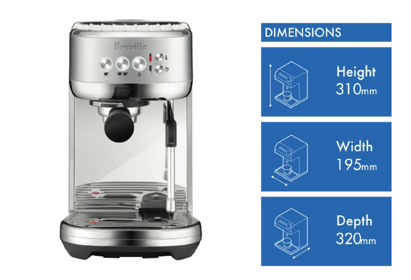 Breville The Bambino Plus Coffee Machine Brushed Stainless Steel