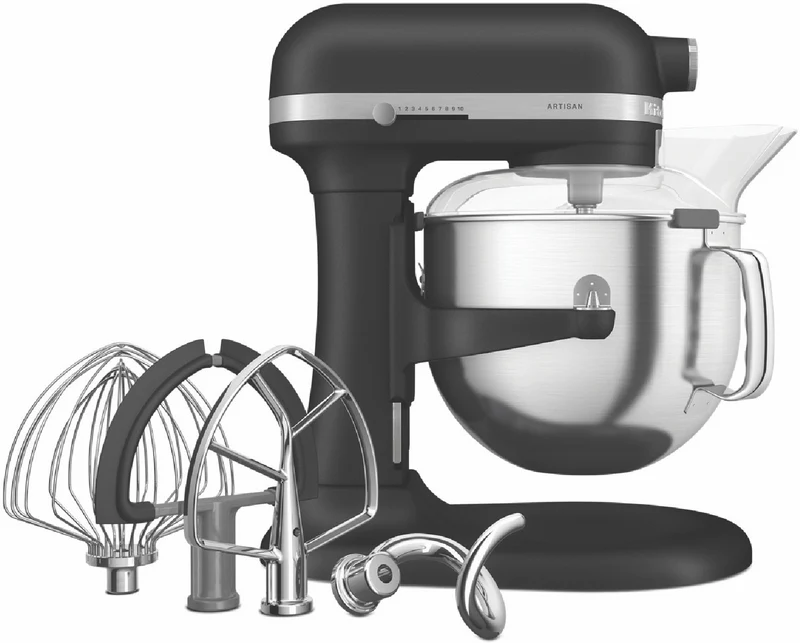 KitchenAid 6.6L Artisan Bowl Lift Mixer Cast Iron Black