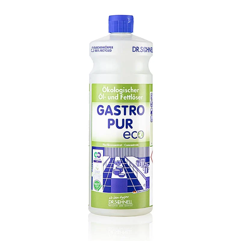 Dr. Schnell Öl- & Fettlöser + Bodenreiniger Gastro Pur Eco, Ökolog., Konzentrat, 1 l
