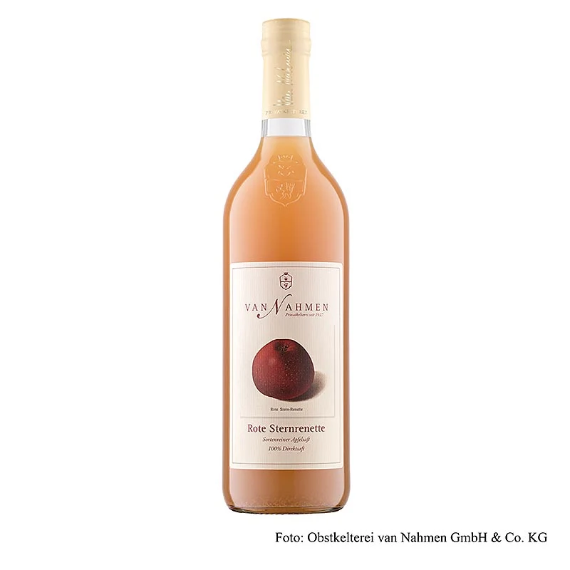 van Nahmen - Roter Sternrenette Apfelsaft, 100% Direktsaft, 750 ml