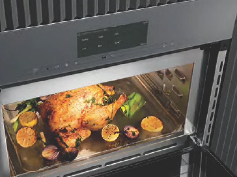 Miele 45cm Handleless 3in1 Speed Oven and Microwave Combination with Crisp Function Graphite Grey