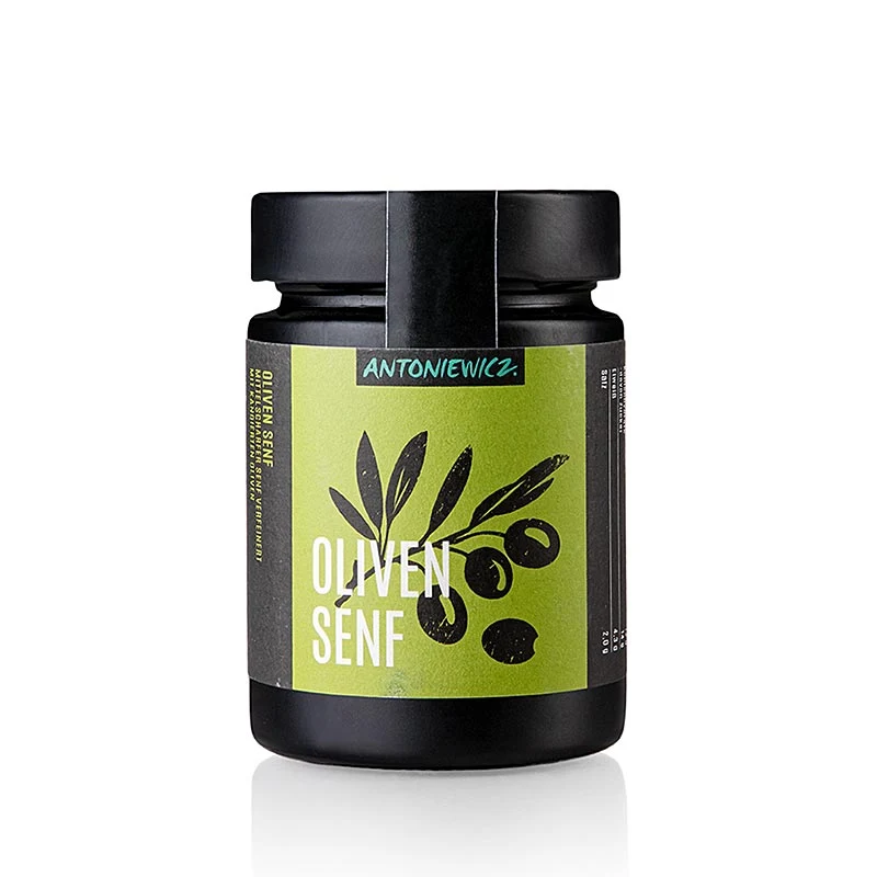 Heiko Antoniewicz - Olivensenf, mittelscharfer Senf mit kandierten Oliven, 180 ml