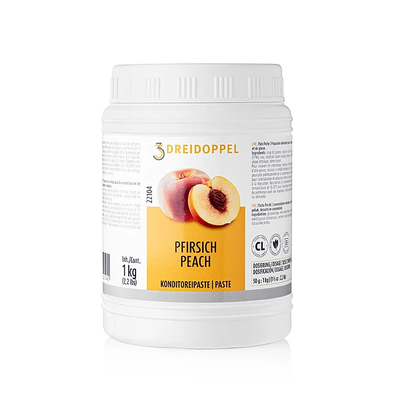 Pfirsich-Paste, Dreidoppel, No.221, 1 kg