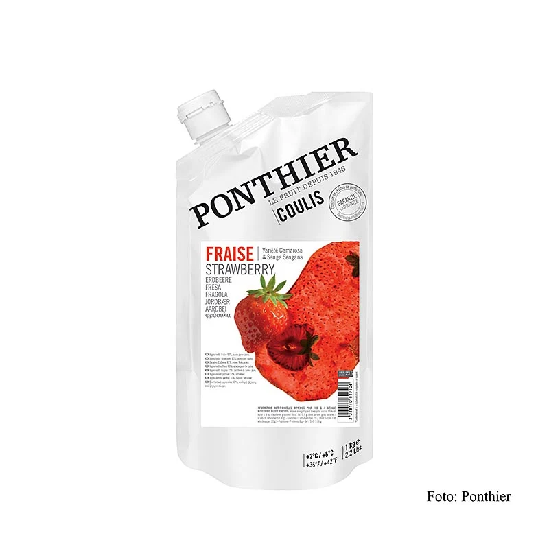 Ponthier - Coulis / Sauce - Rote Früchte Mix, mit Zucker, 1 kg