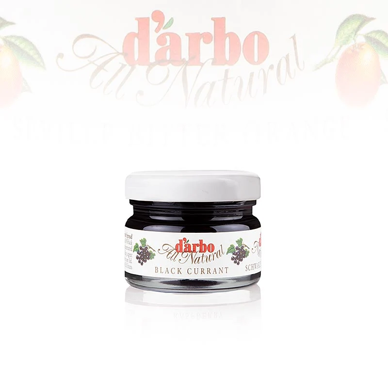 darbo - Schw. Johannisbeere Konfitüre (Cassis), Portionsgläser, 1,68 kg, 60 x 28g