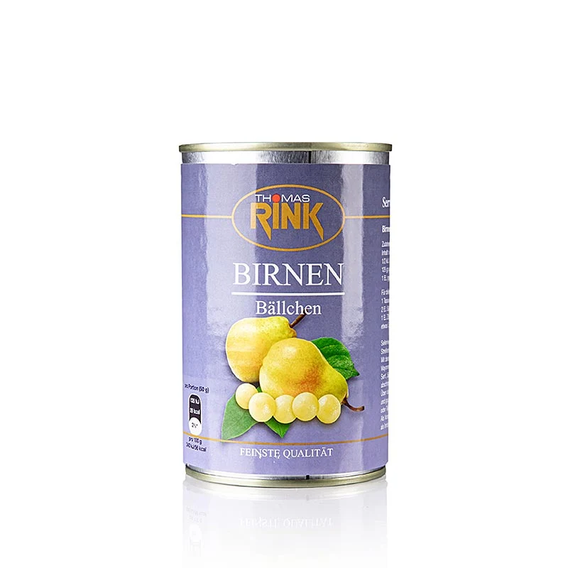 Thomas Rink - Birnen-Bällchen, leicht gezuckert, 425 g