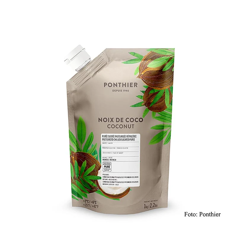 Ponthier Kokosnusspüree, mit Zucker, 1 kg