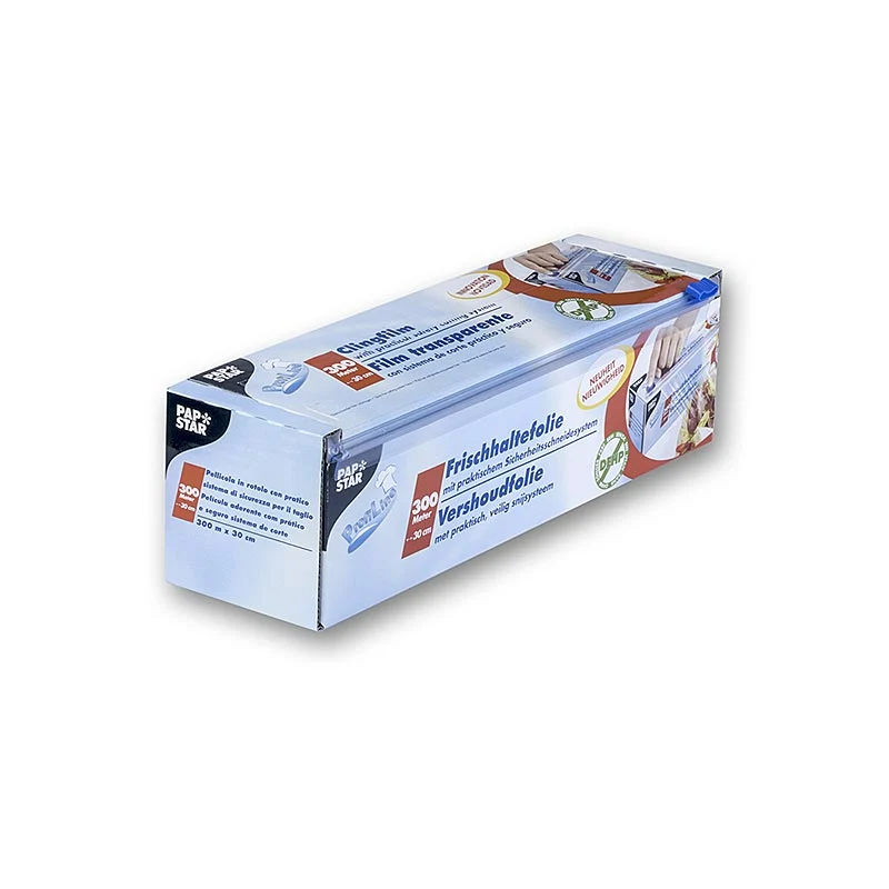 Frischhaltefolie aus PVC mit Schneidesystem, 30cm x 300m, Papstar, 1 St