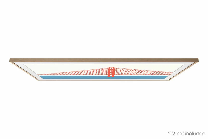 Samsung Customisable Modern Frame For 75" Frame TV, Teak