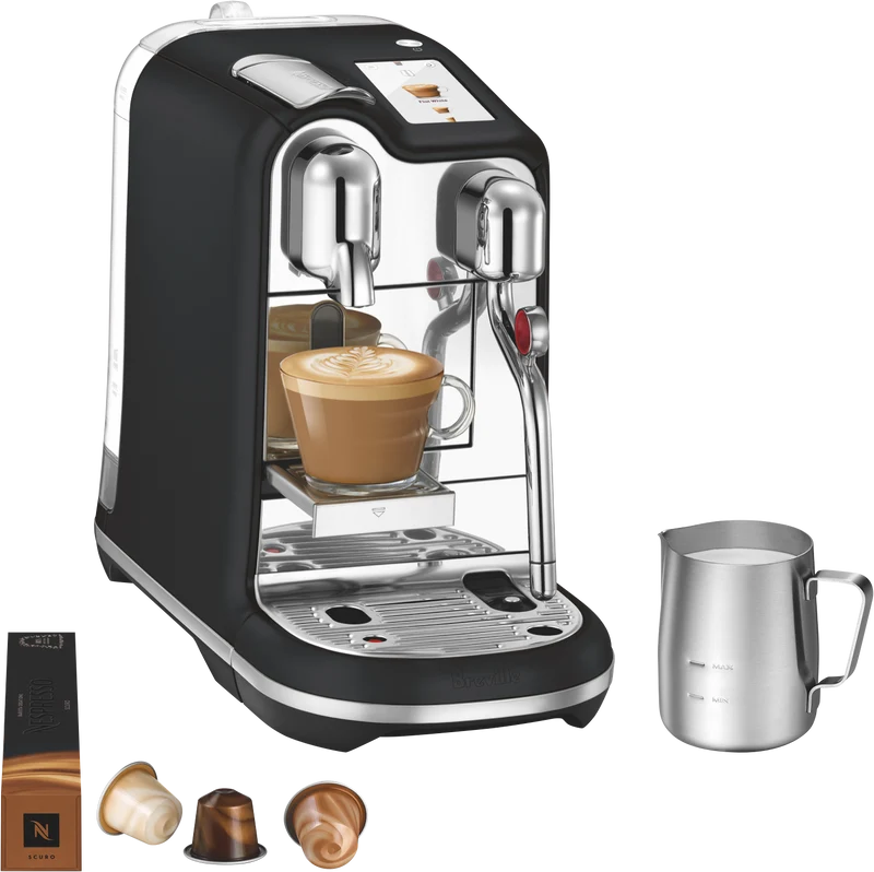 Nespresso Creatista Pro Capsule Coffee Machine Black Truffle