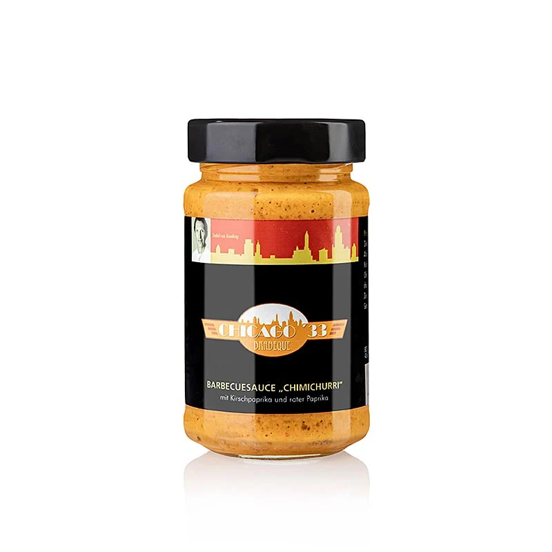 CHICAGO ´33 Chimichurri, rot, BBQ-Sauce mit Kirschpaprika & rotem Paprika, 225 ml