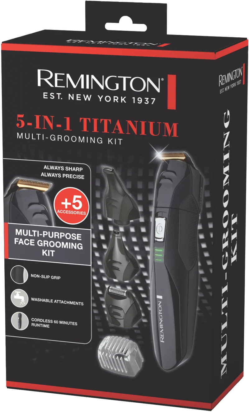 Remington 5-in-1 Titanium Multi-Grooming Kit