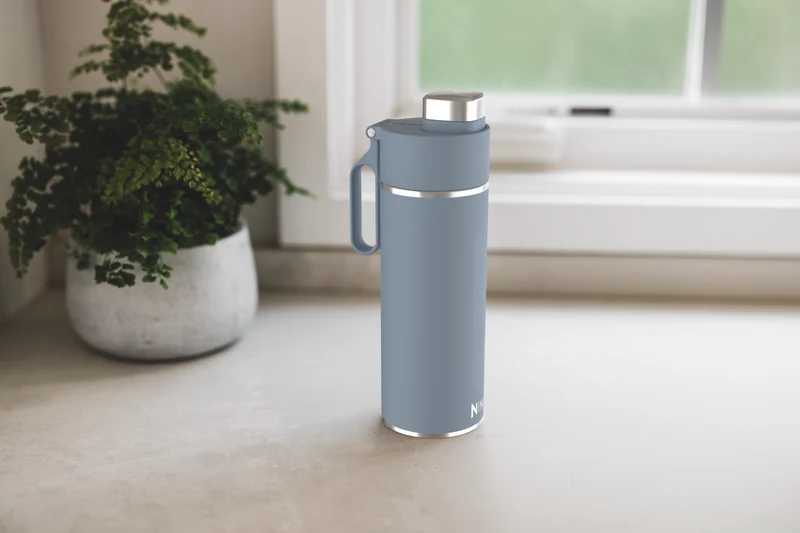 Ninja Thirsti 700ml Travel Bottle Storm Blue
