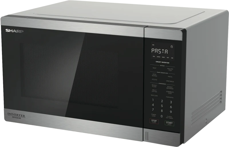 Sharp 34L 1200W Inverter Microwave - S/Steel