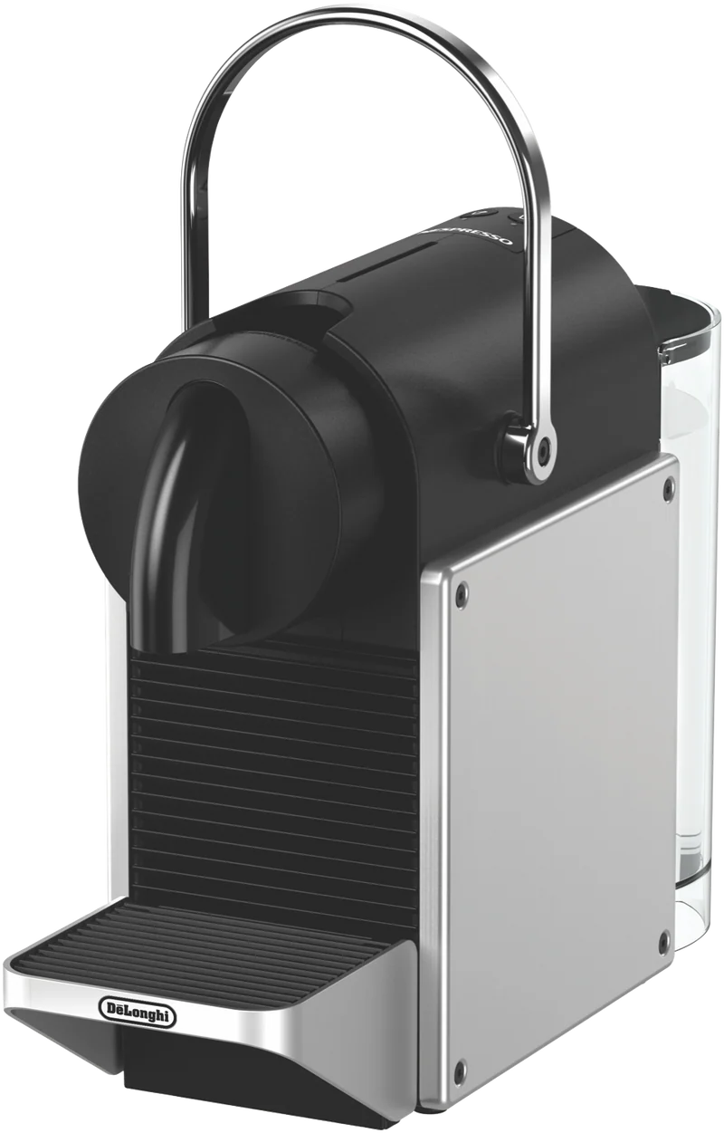 Nespresso Pixie Capsule Coffee Machine Silver & Aeroccino 3