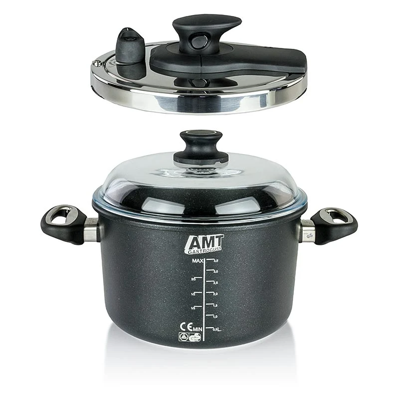 AMT Gastroguss, Schnellkochtopf mit Deckel, ø 24cm, 1 St