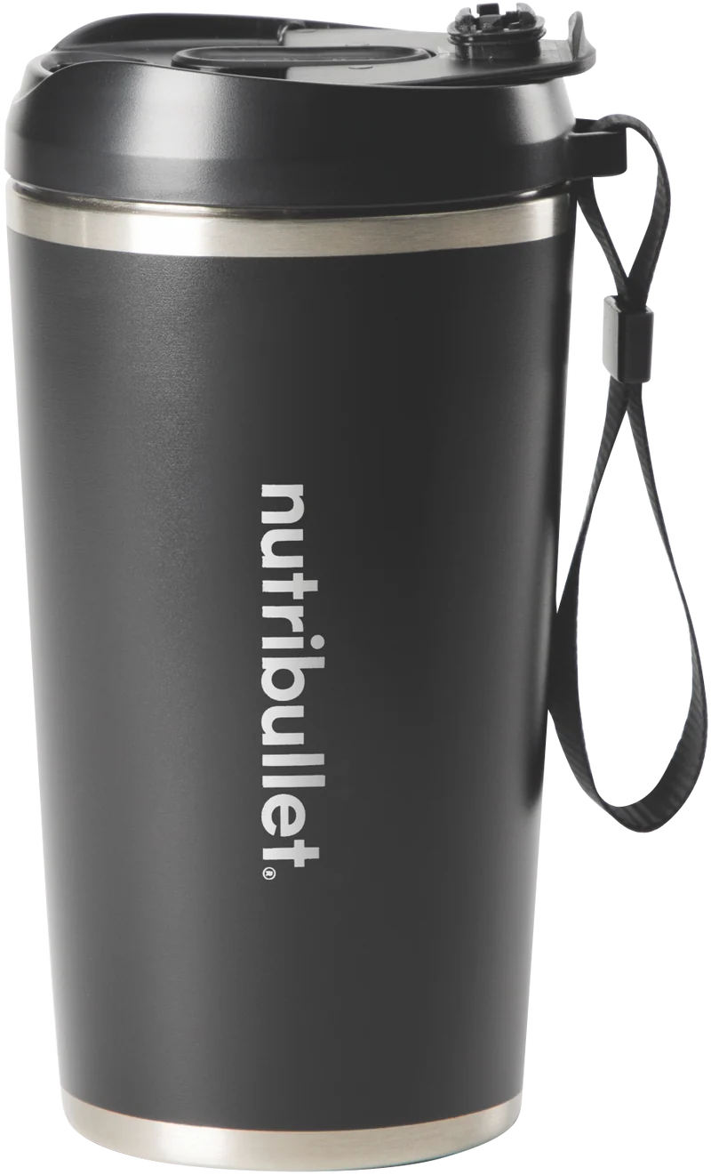 NUTRIBULLET Stainless Steel Flip Portable Blender Black