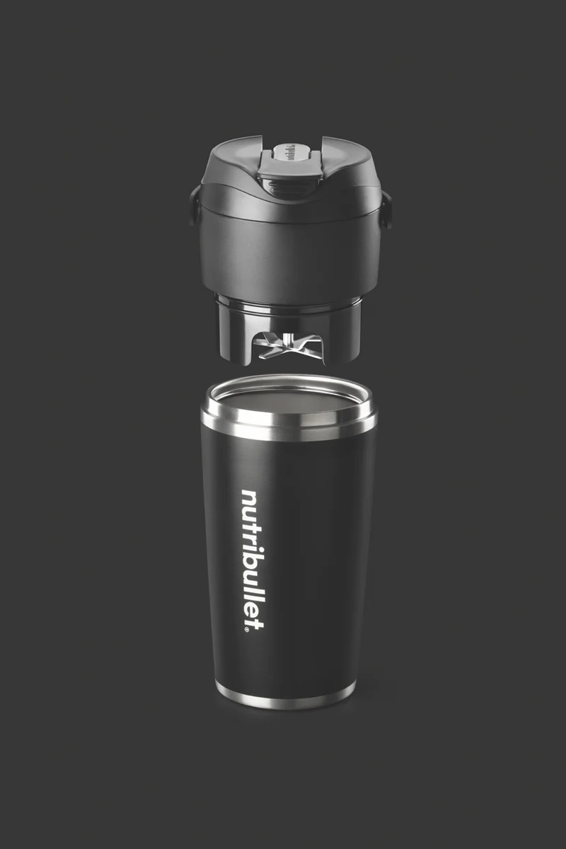 NUTRIBULLET Stainless Steel Flip Portable Blender Black