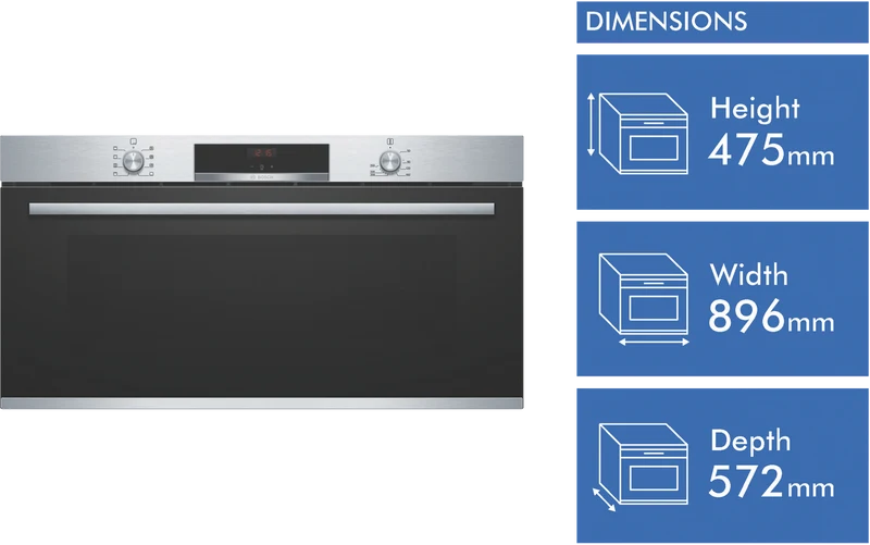 Bosch Series 4 90cm Electric Oven