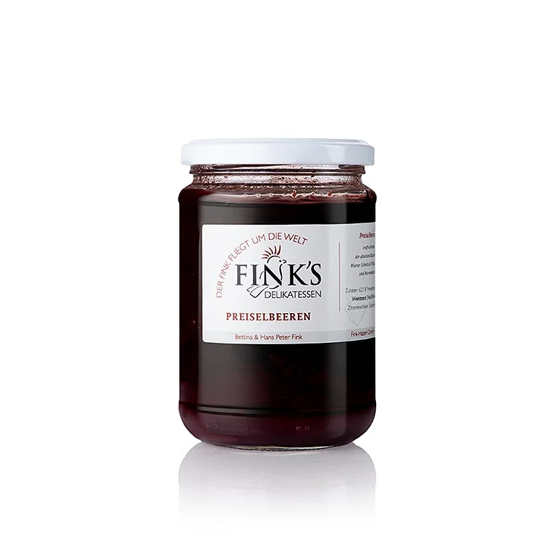 Fink's Delikatessen - Preiselbeeren, eingekocht, 400 g