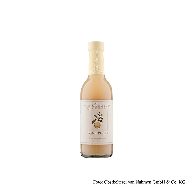 van Nahmen - Weißer Pfirsichnektar, 50% Direktsaft, 250 ml