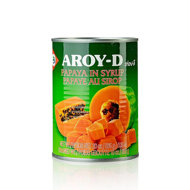 Papaya Stücke, in Sirup, Aroy-D, 565 g