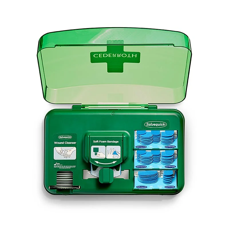 Cederroth - Wound Care Dispenser, Pflaster Station, blau (51011009), 1 St
