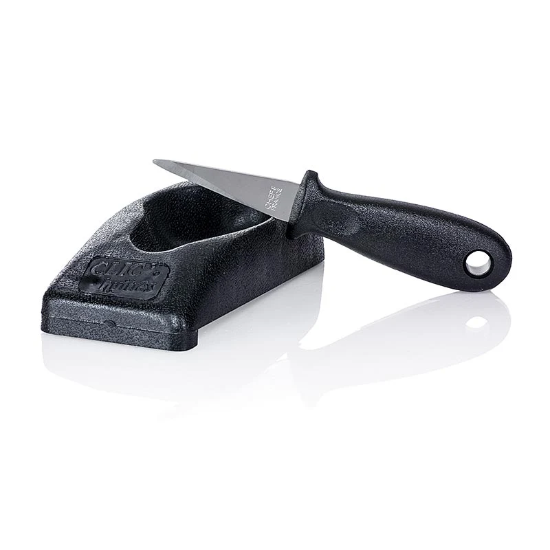 CLIC´huîtres Austernmesser und Halterung aus Gummi, 2-tlg., 2 tlg.