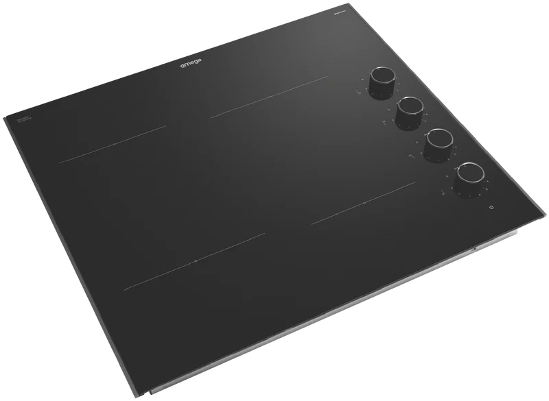Omega 60cm Ceramic Cooktop, Knob Controls
