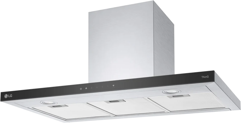 LG 90cm T-Shape Rangehood with ThinQ Auto, Stainless Steel