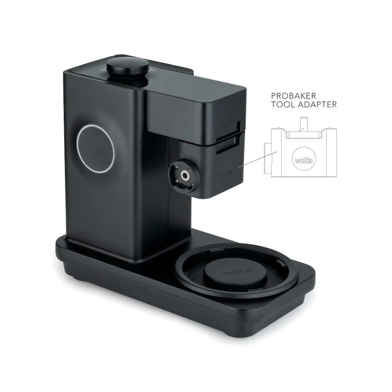Wilfa Küchenmaschine Probaker KM1B-70 schwarz + Tool Adapter + Messerschmidt Flockervorsatz