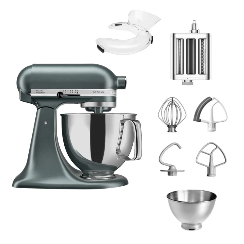 KitchenAid 4,8 L 5KSM175 Artisan Küchenmaschine Pastalover mit 3-in-1 Nudelvorsatz