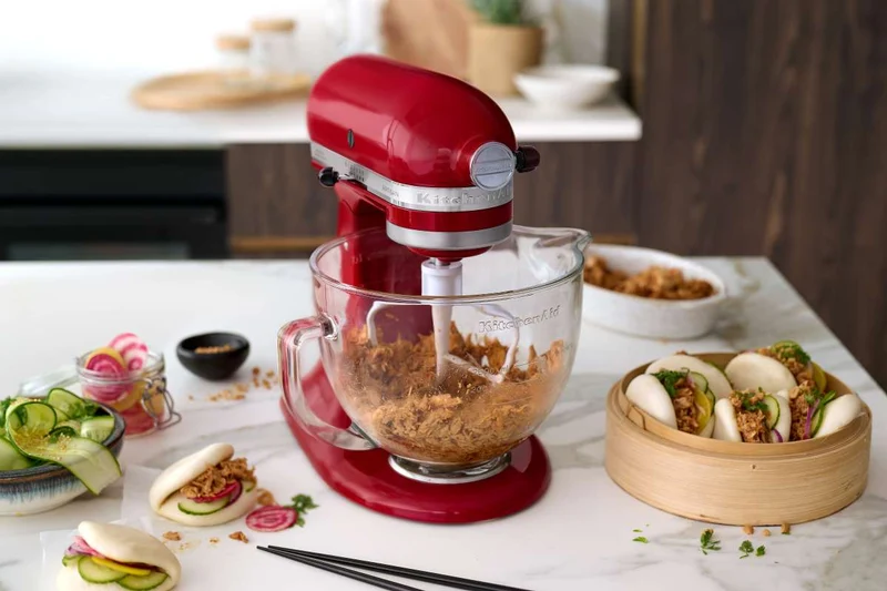 KitchenAid Set Glasschüssel 5KSM5GB + Gemüseschneider 5KSMVSA