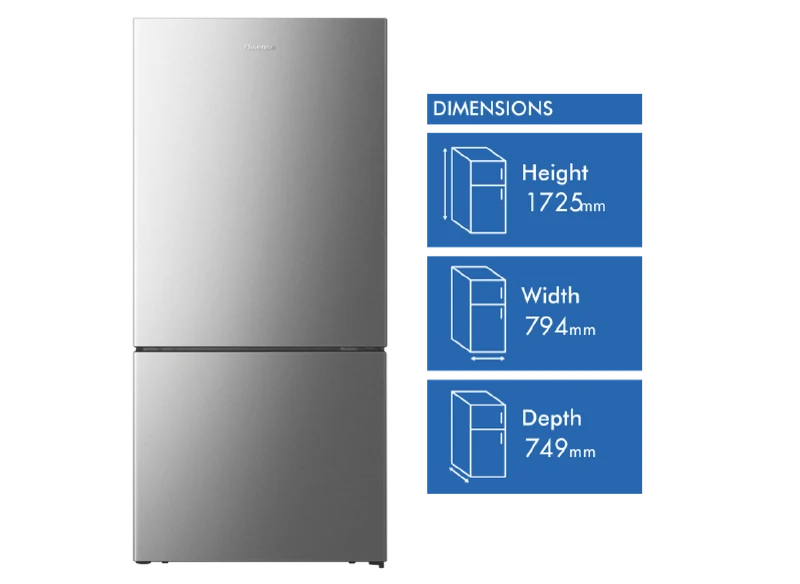 Hisense 503L Bottom Mount Refrigerator