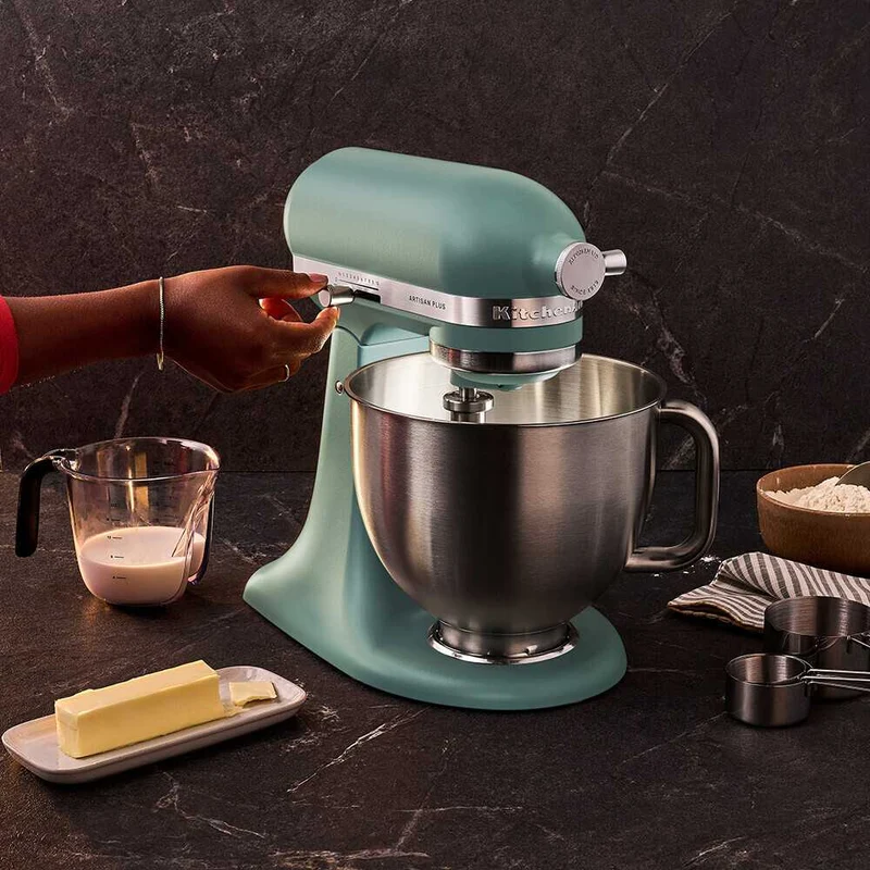 KitchenAid 4,7 L 5KSM50 Artisan Plus Küchenmaschine Icelover mit Eiszubereiter