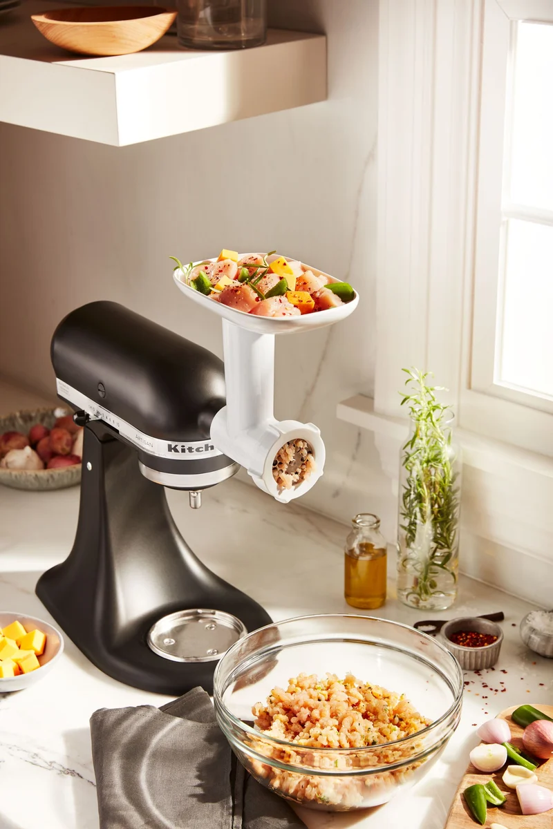 KitchenAid Fleischwolf 5KSMFGA inkl. Wurstfüllhörner