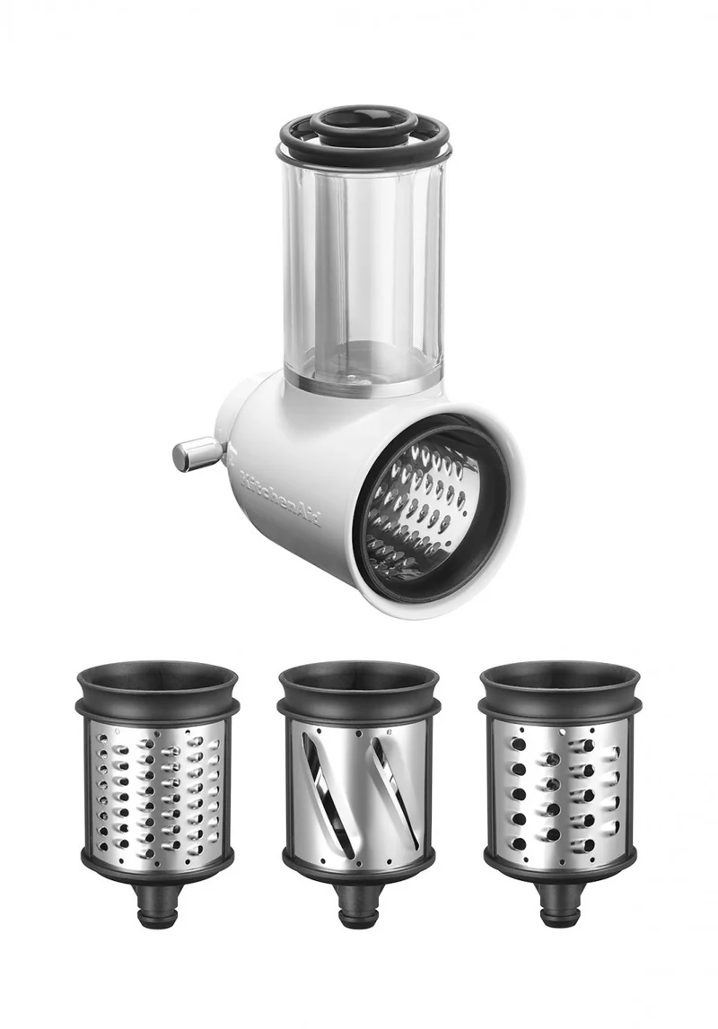 KitchenAid 4,7 L 5KSM50 Artisan Plus Küchenmaschine Allrounderset mit Gemüseschneider + Fleischwolf + Spritzgebäckvorsatz