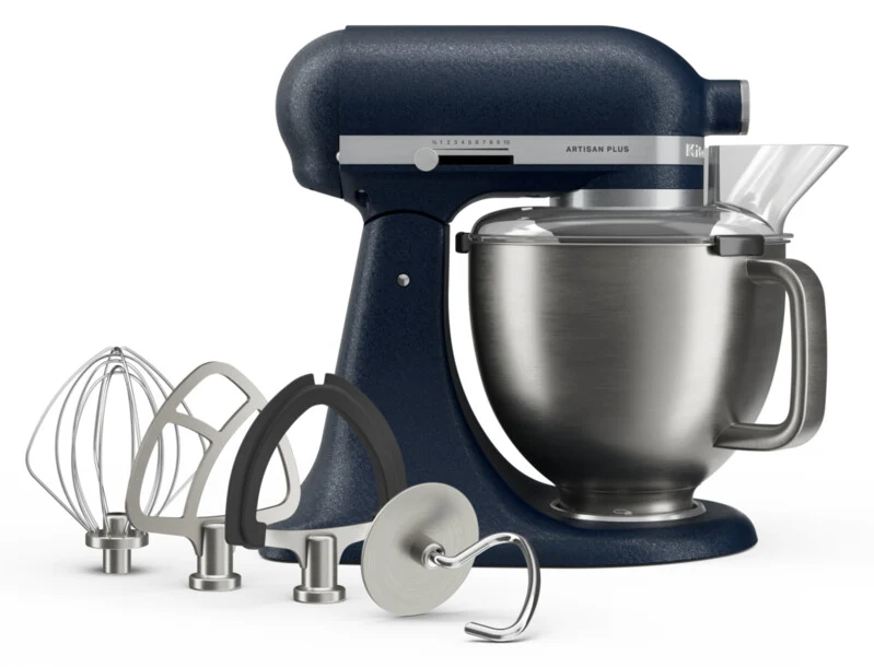KitchenAid 4,7 L 5KSM50 Artisan Plus Küchenmaschine Beginnerset mit Gemüseschneider
