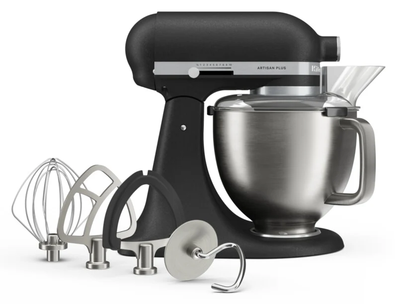 KitchenAid 4,7 L 5KSM50 Artisan Plus Küchenmaschine Beginnerset mit Gemüseschneider