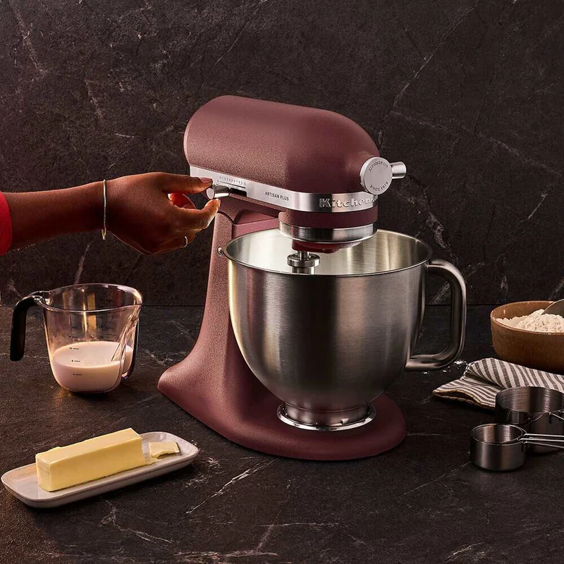 KitchenAid 4,7L 5KSM50PKVE Küchenmaschine - Artisan Plus mit GRATIS Glasschüssel