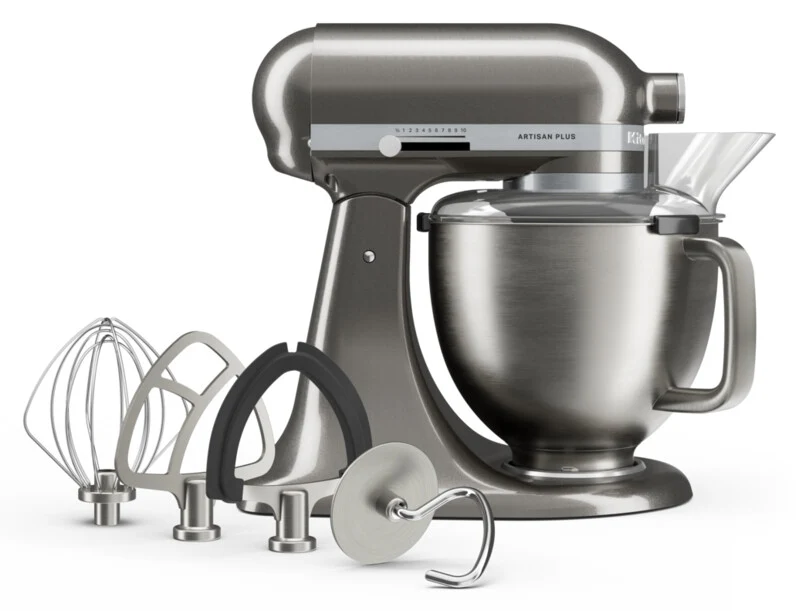KitchenAid 4,7L 5KSM50PKVE Küchenmaschine - Artisan Plus mit GRATIS Glasschüssel