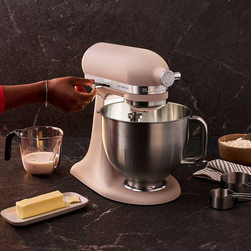 KitchenAid 4,7L 5KSM50PKVE Küchenmaschine - Artisan Plus mit GRATIS Glasschüssel