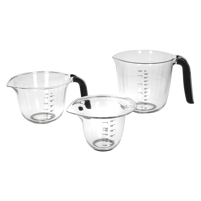 KitchenAid 3-teiliges Messbecherset schwarz