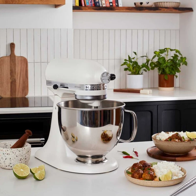 KitchenAid Set Edelstahlschüssel 5K5THSBP + Glasschüssel 5KSM5GB