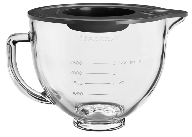 KitchenAid Set Flexibler Flachrührer 5KFE5T + Glasschüssel 5KSM5GB